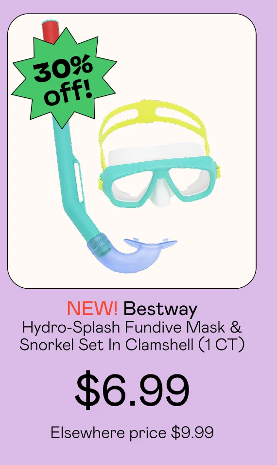 Hydro-Splash Fundive Mask & Snorkel Set In Clamshell (1 CT)