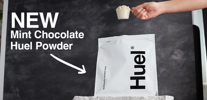 New Mint Chocolate Huel powder