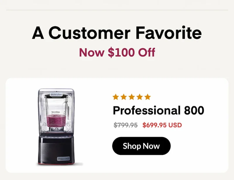 Vday Sale: $100 Off the Professional 800