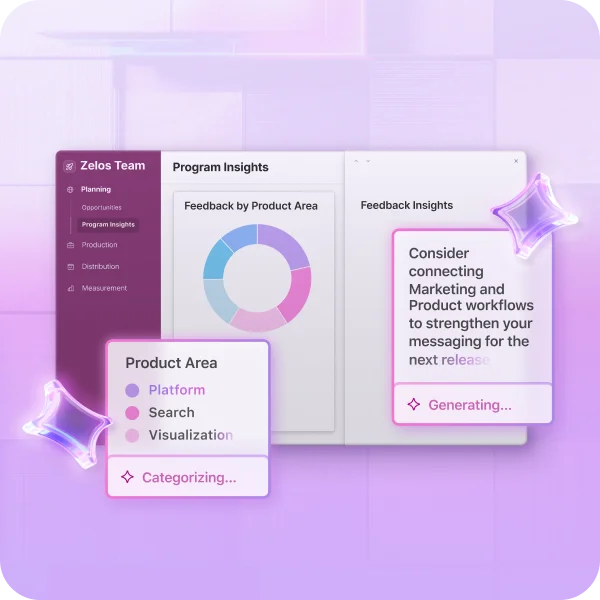 Interface with pink diamonds