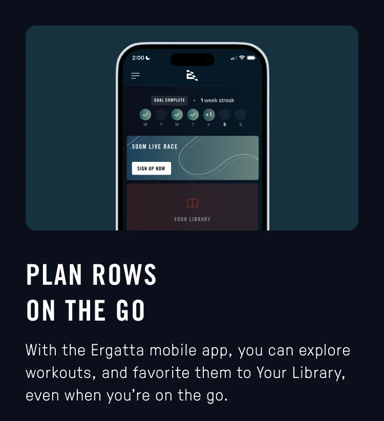 Plan rows on the go