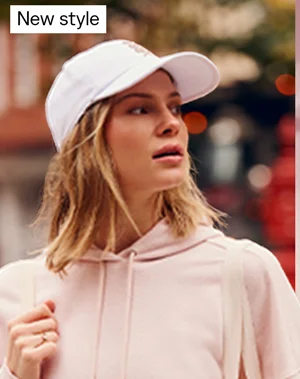 Signature Rib Hoodie: Petal Pink