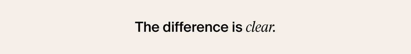 The difference is clear