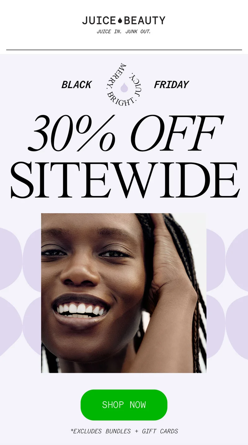Black Friday: 30% Off Sitewide