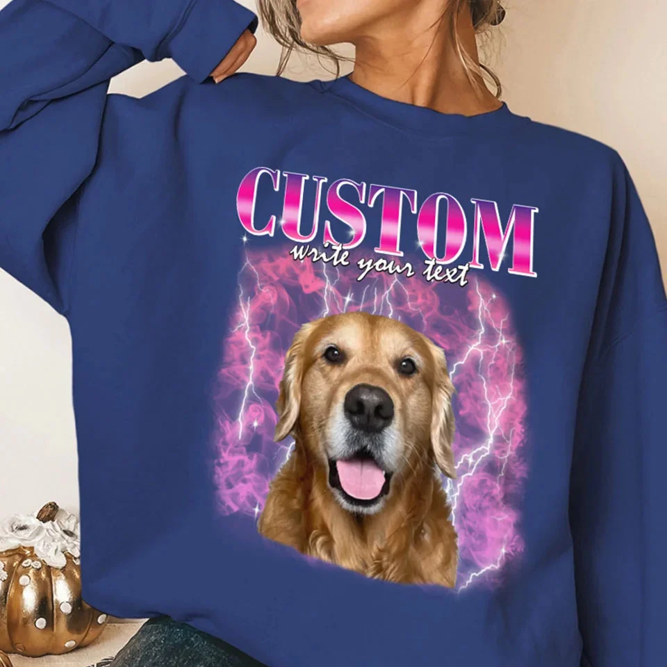 Image of Custom Vintage Style Pet Sweatshirt