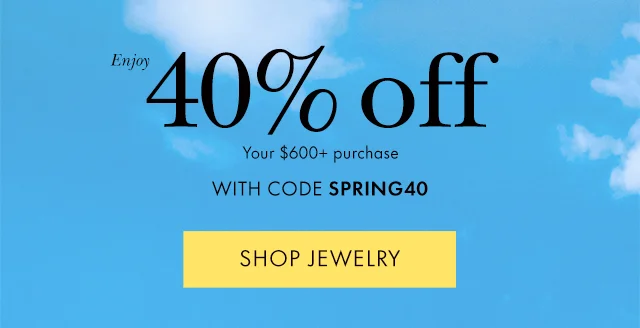 Enjoy 40% off Your $600+ purchase With Code discount code