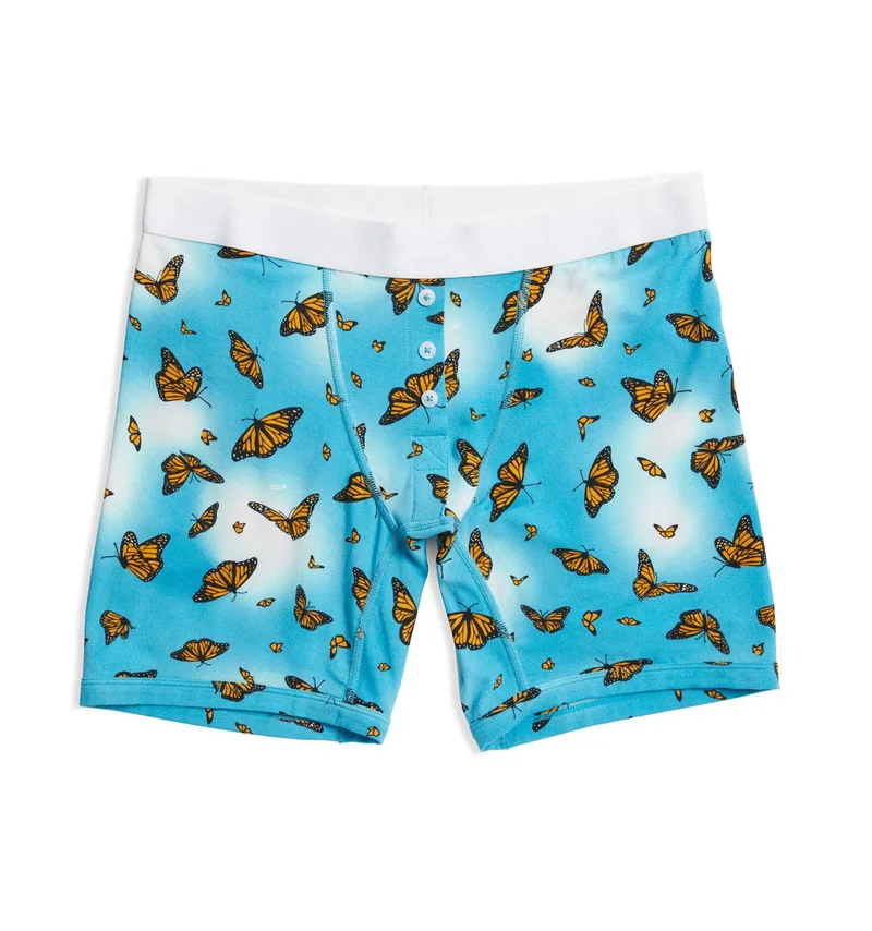 Image of 6" Fly Boxer Briefs - TENCEL™  Modal Social Butterflies