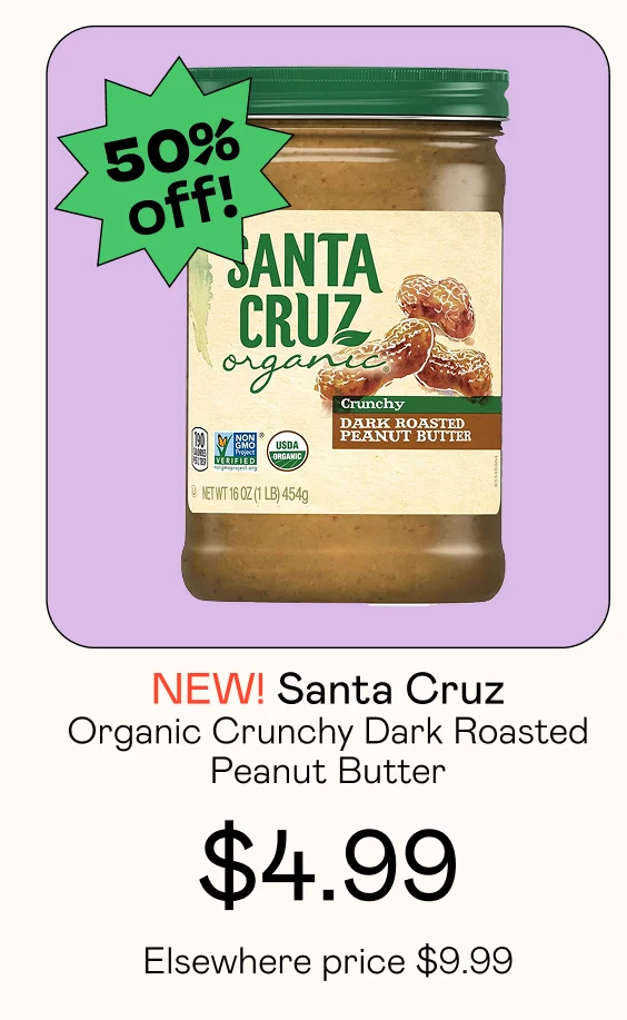Organic Crunchy Dark Roasted Peanut Butter