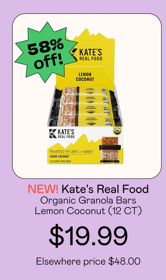 Organic Granola Bars - Lemon Coconut (12 CT)