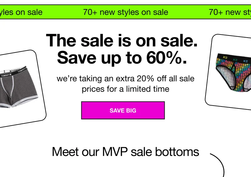 New Styles On Sale