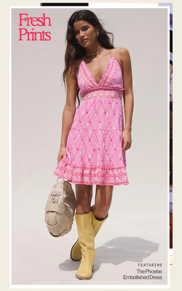 IMAGE-PHOEBE EMBELLISHED DRESS