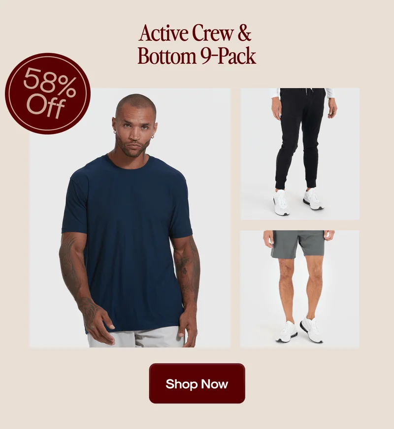 Active Crew & Bottom 9-Pack