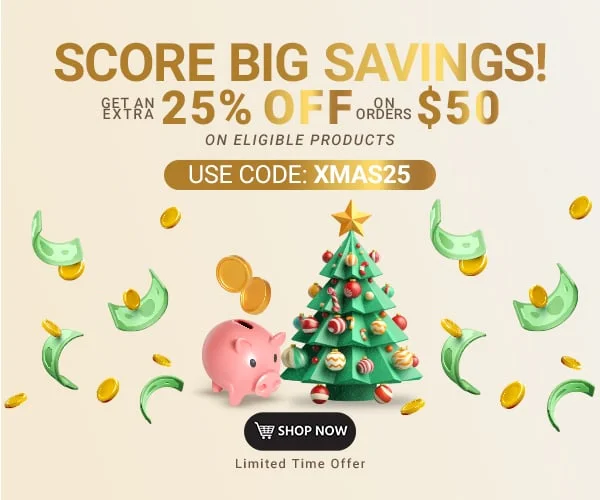 Score Big Savings! Get extra 25% off orders $50+ on eligible products Use code: discount code