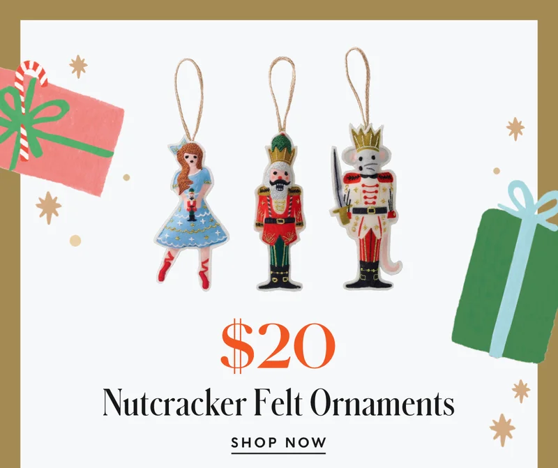 Nutcracker Felt Ornaments