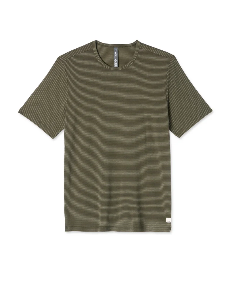 Image of Short Sleeve Current Stripe Tee | Oregano