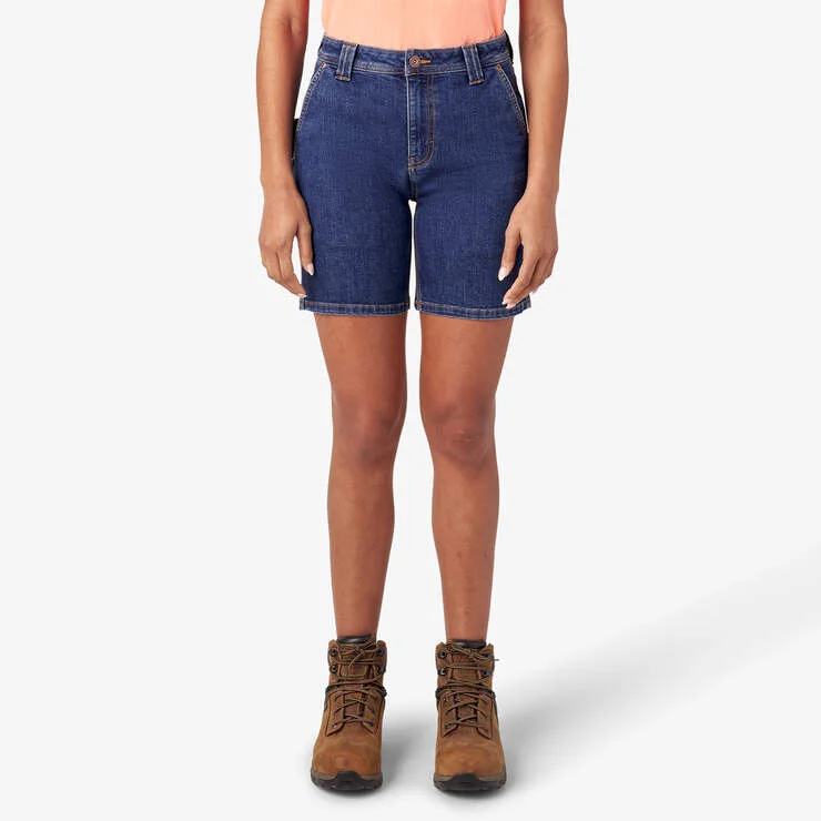 Women’s Relaxed Fit Denim Carpenter Shorts
