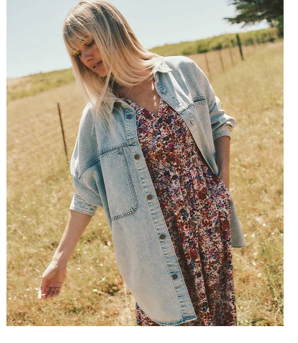 Molly Oversized Denim Shirt Jacket