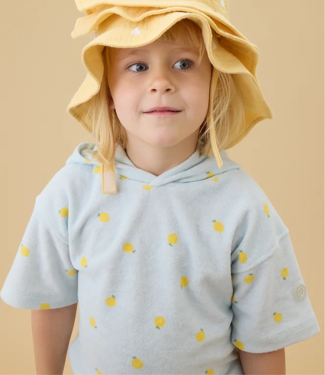 Lemon Terry Towelling Oversized Hoodie