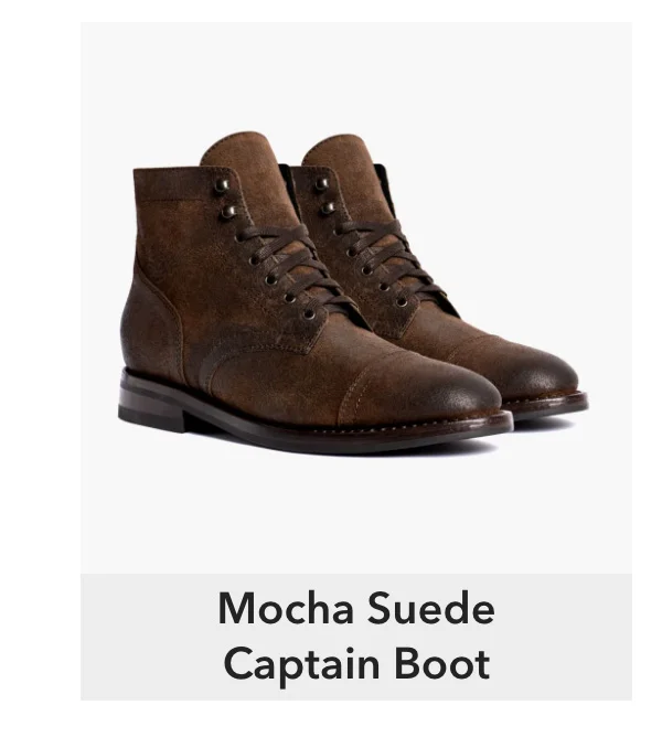 Mocha Suede Captain Boot