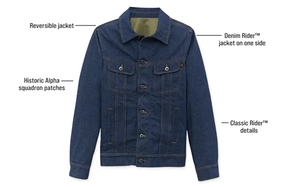 Alpha x Lee Reversible Rider Jacket