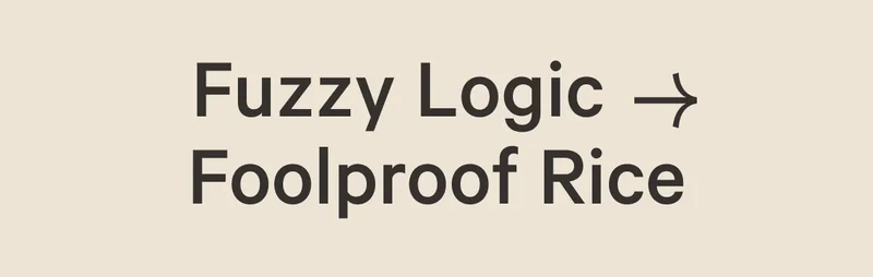 Fuzzy Logic Foolproof Rice
