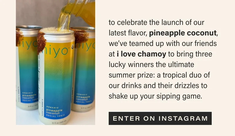 to celebrate the launch of our  latest flavor, pineapple coconut, we’ve teamed up with our friends at i love chamoy to bring three lucky winners the ultimate summer prize: a tropical duo of our drinks and their drizzles to shake up your sipping game. enter on instagram