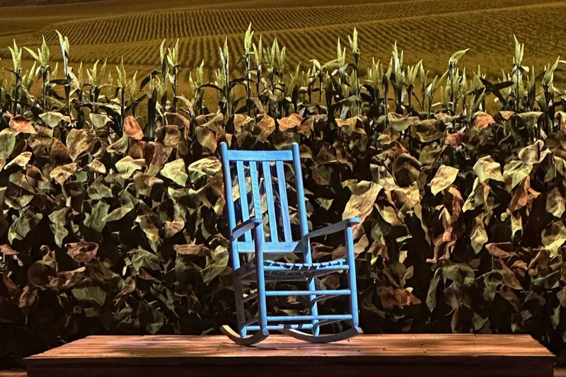 HOME stage set with rocking chair