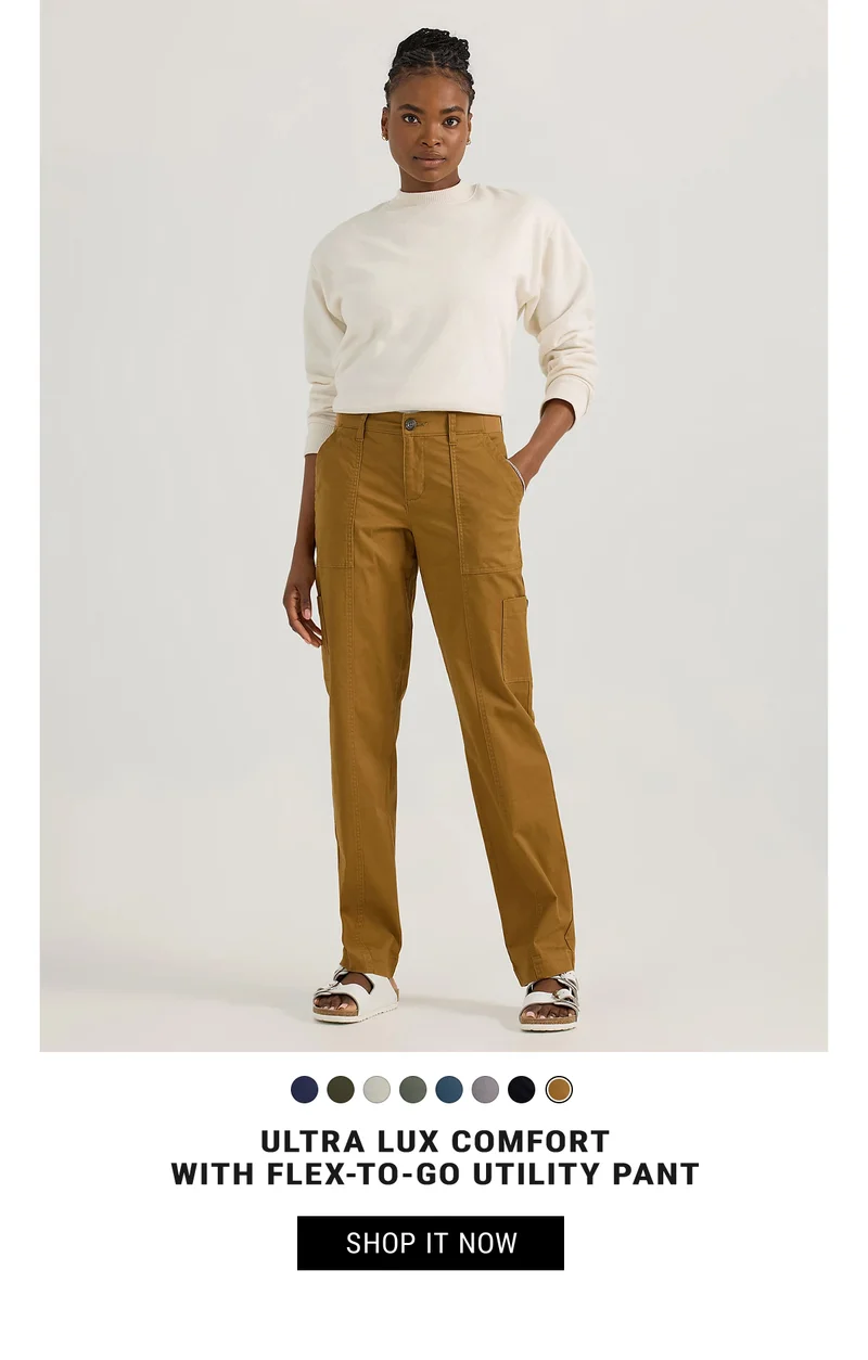 Ultra Lux Comfort  with Flex-to-Go Utility Pant. Shop it Now