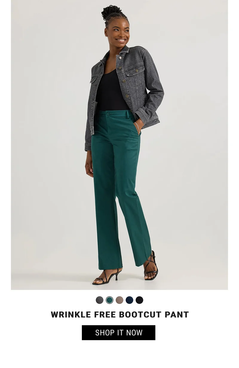Wrinkle Free Bootcut Pant. Shop it Now