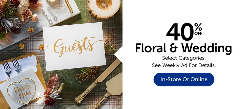 40% Off Floral & Wedding