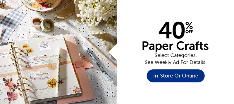 40% Off Paper Crafts & Scrapbooking