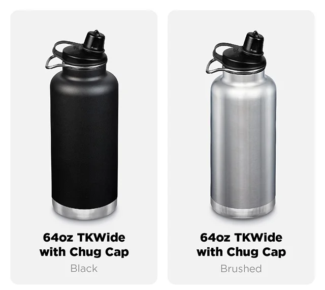 64oz TKWide with Chug Cap - Black or Brushed
