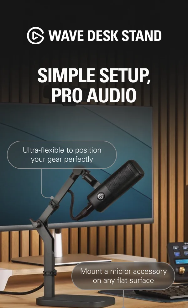 Wave Desk Stand - your desktop mounting solution.