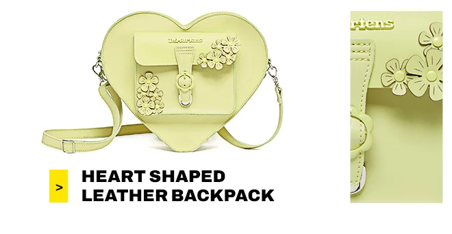Heart Shaped Leather Backpack
