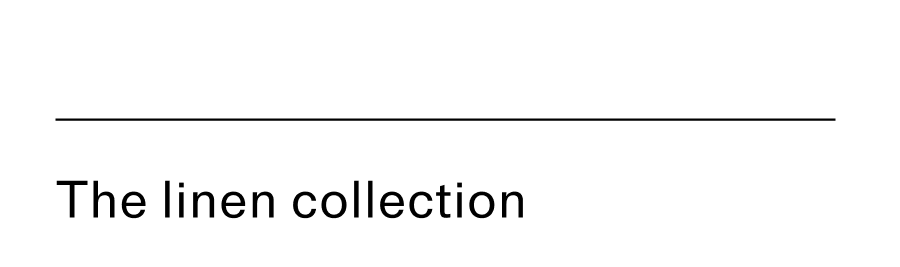 The linen collection divider image