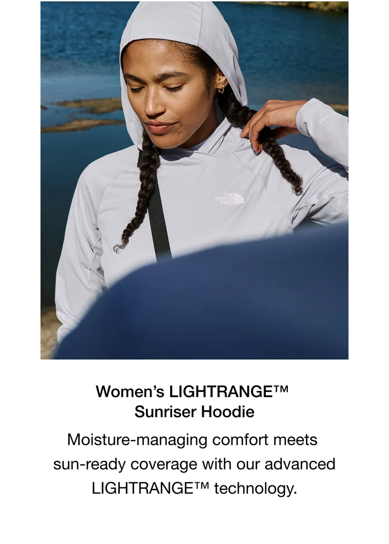 Women's LIGHTRANGET™ Sunriser Hoodie. Moisture-managing comfort meets sun-ready coverage with our advanced LIGHTRANGET™ technology.