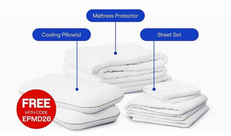 Your (future) premium Bedding Set includes: Sheets  + Pillows + Mattress Protector