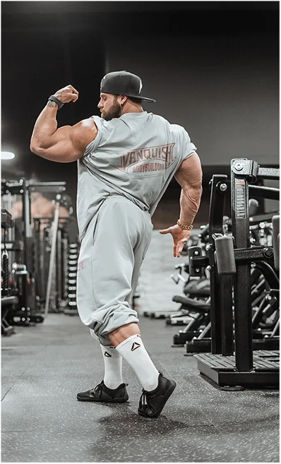 BODYBUILDING EMBLEM MIST OVERSIZED BOXY T SHIRT