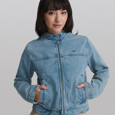 Premium Wmn Pomona Collarless Station Jacket