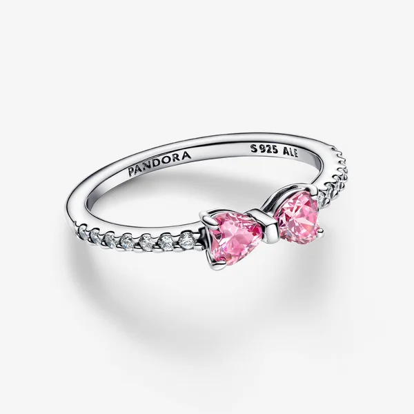 Sparkling Pink Bow Ring Sparkling Pink Bow Ring