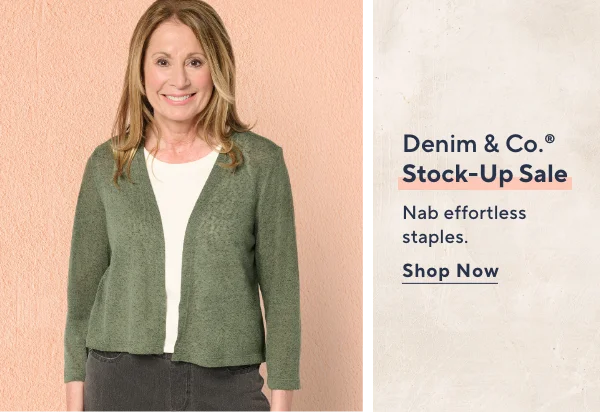 denim & co stock-up sale