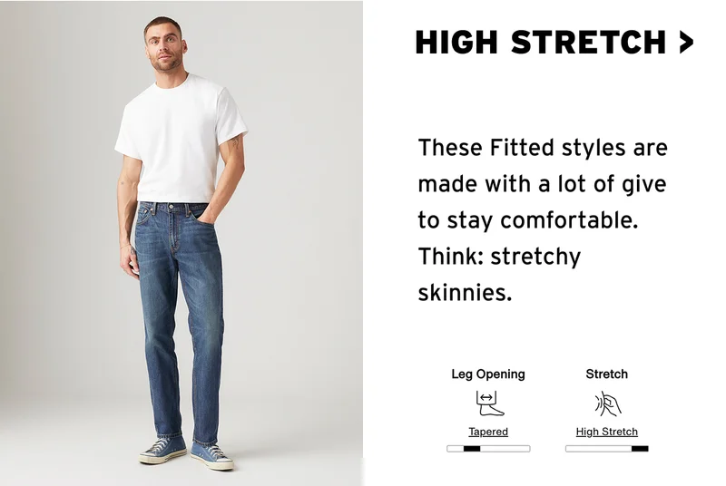 SHOP HIGH STRETCH JEANS