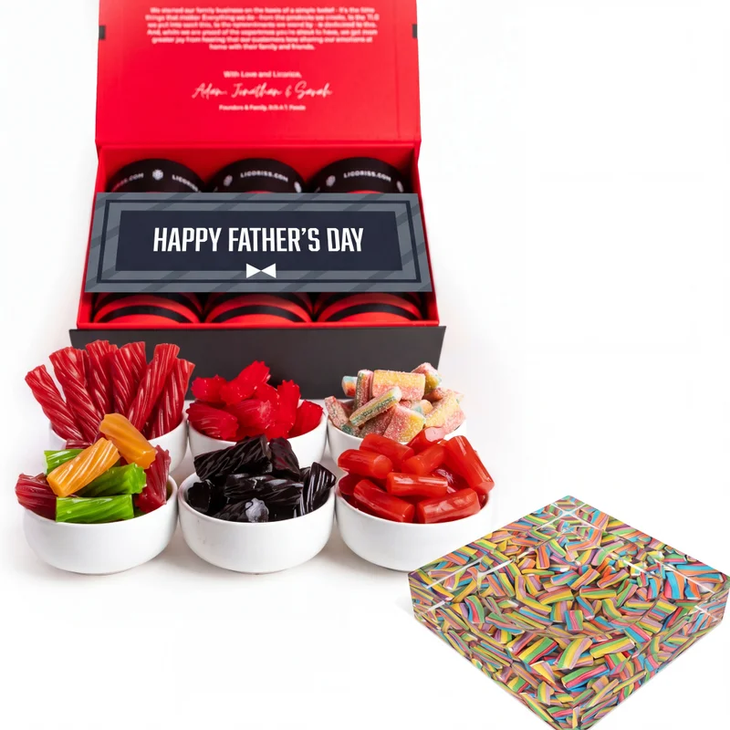 Image of Father's Day Assorted Sampler Gift Box + SweetArt™ Candy Dish