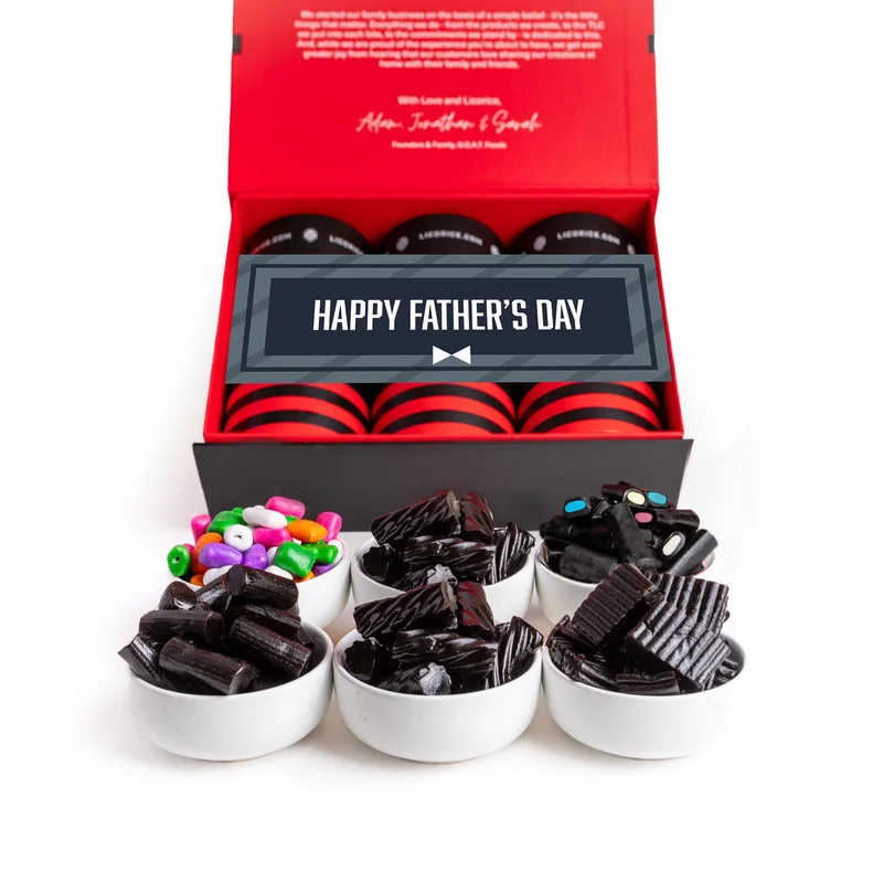 Image of Father's Day Black Licorice Sampler Pack Gift Box