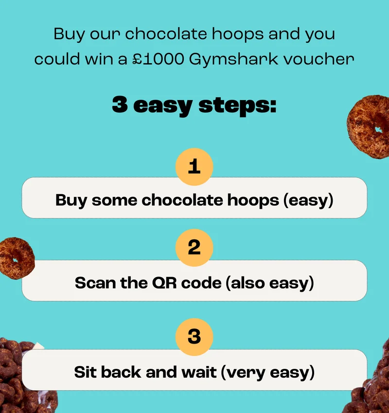 You Could win a Gymshark voucher in 3 easy steps