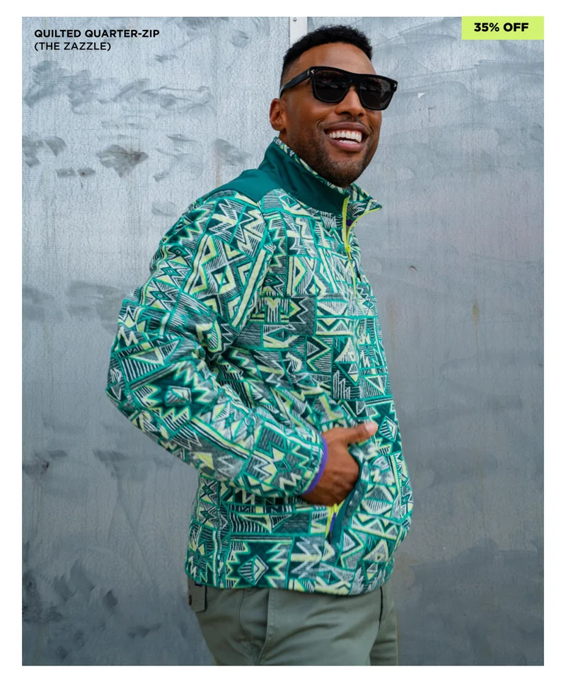 Quilted Quarter-Zip: The Zazzle