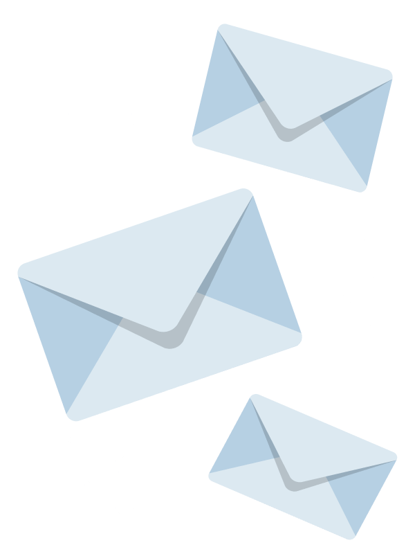 3 envelopes