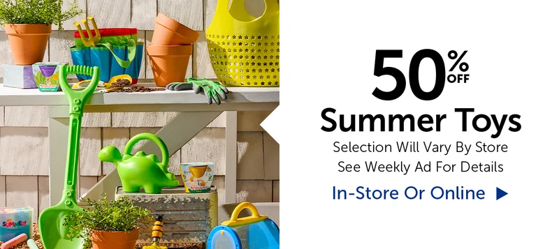50% Off Summer Toys - Select Categories