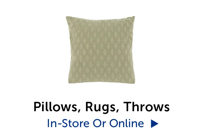 Pillows, Rugs, Throws