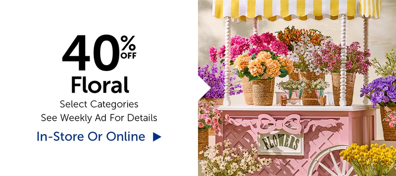 40% Off Floral - Select Categories